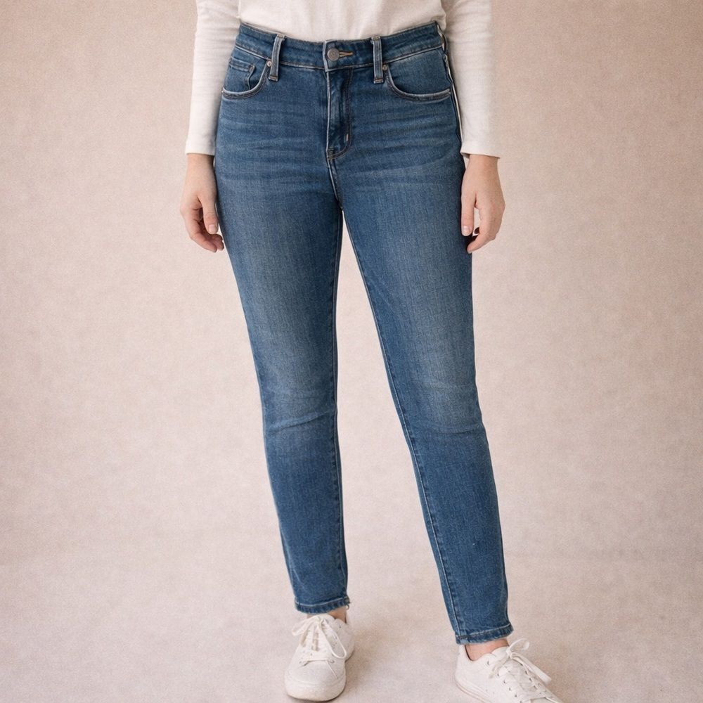Old Navy High Rise Super Skinny Denim Jeans Blue 2 Petite